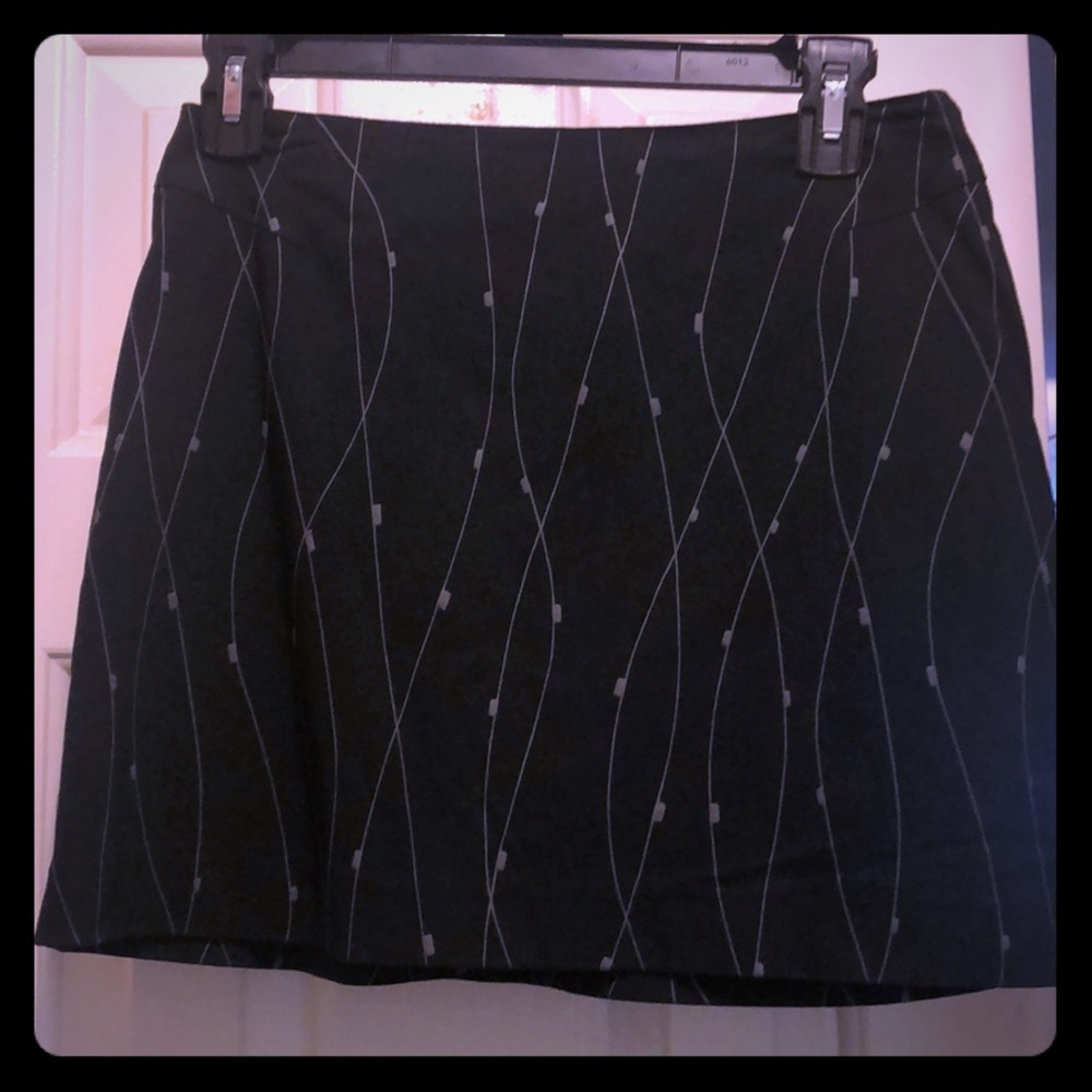 black and grey Express Stretch skirt